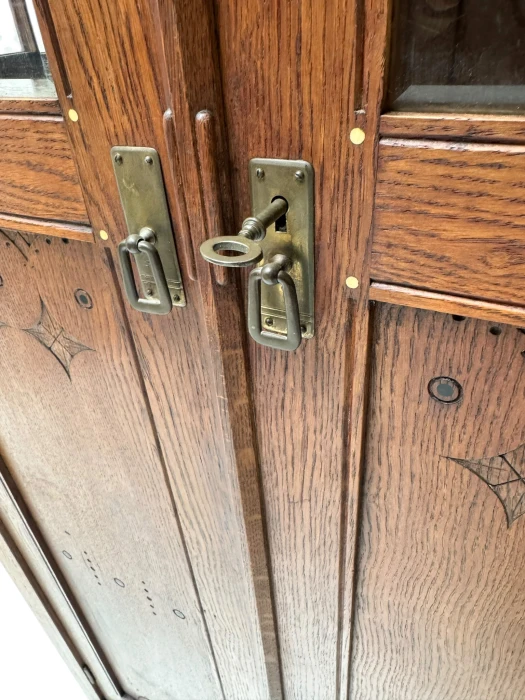 Arts & Crafts Armoire or Bookcase In the style of Architect Lauweriks, 1890s